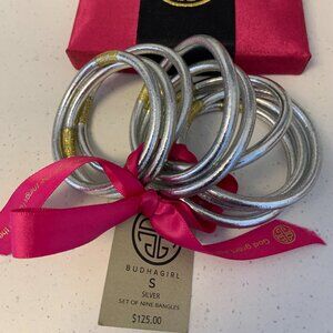 AUTHENTIC BUDHAGIRL ALL WEATHER BANGLES - SILVER